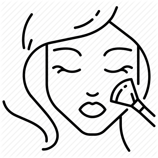 Beauty, Blush, Brush, Cosmetics, Face, Highlighter, Makeup Icon