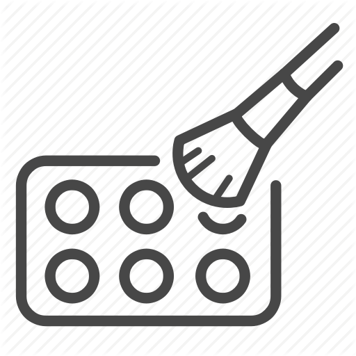 Beauty, Cosmetic, Eyeshadow, Face, Make Up, Makeup, Palette Icon