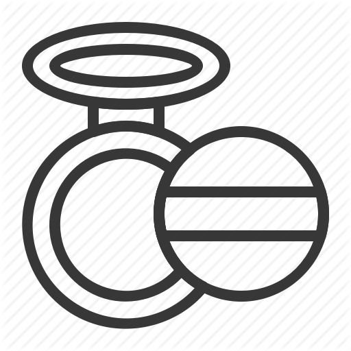 Beauty, Cosmetic, Makeup, Powder Puff, Pressed Powder Icon