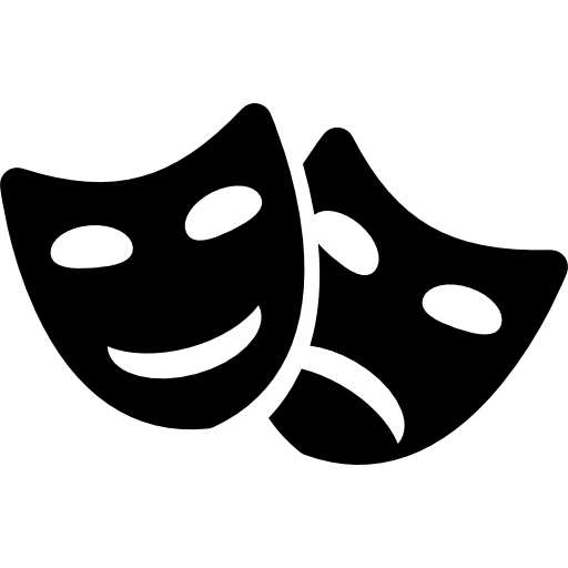 Comedy And Tragedy Masks Couple Icons Free Download