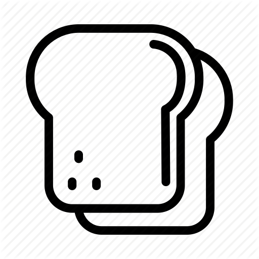 Bread, Drinks, Foods, Meals, Whitebread Icon
