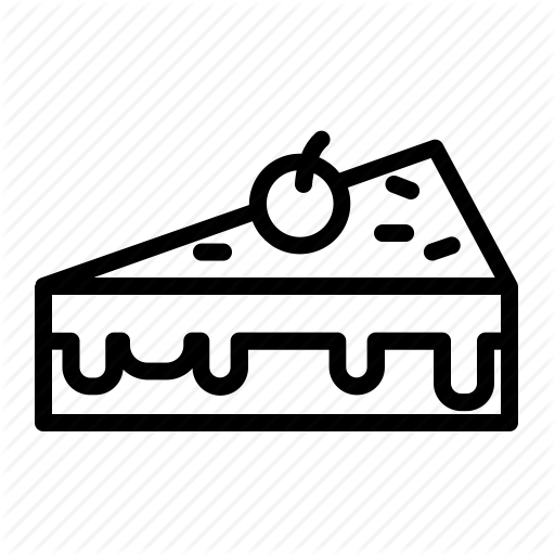 Cake, Cherry, Drinks, Foods, Meals, Slice Icon