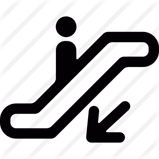 Mechanical Stairs Going Down