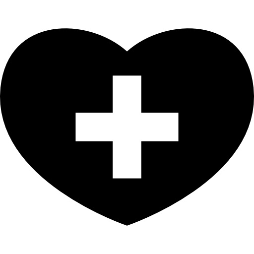 Medical Heart With Cross Symbol Icons Free Download