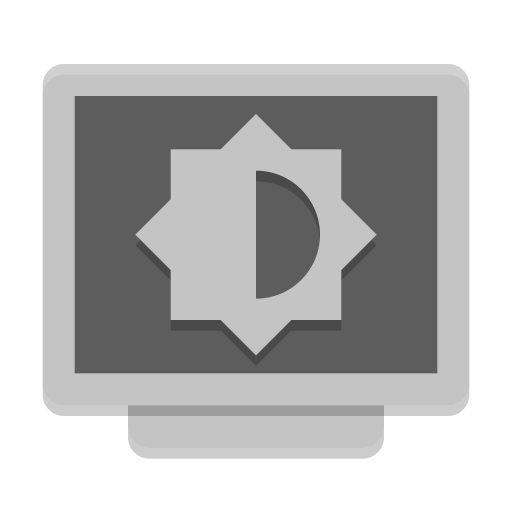 Notification Display Brightness Medium Icon Papirus Status