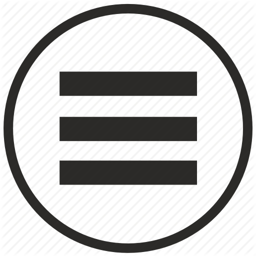 Bar, Border, Menu, Mobile, Round Icon