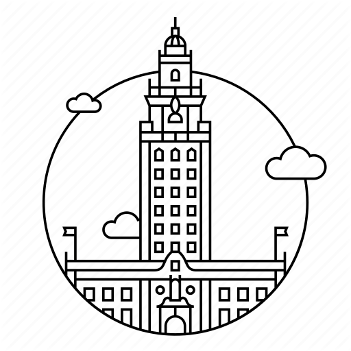 America, Building, City, Florida, Miami, Town, Usa Icon