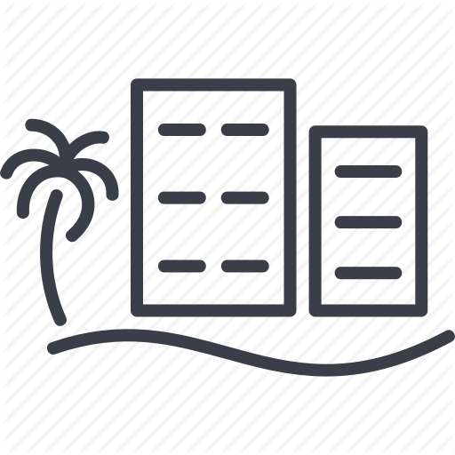 Beautiful City, Hotel, Miami, Service, Suitcase, Travel, Vacation Icon