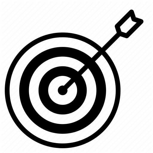 Aim, Company, Future, Goal, Market, Mission, Target Icon