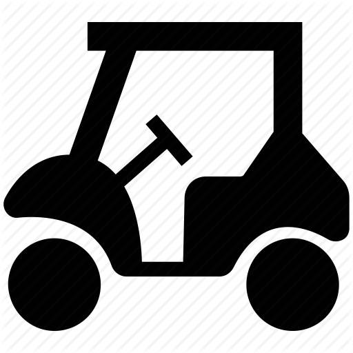 Electric Lifting Car, Golf Car, Golf Cart, Golf Club Icon