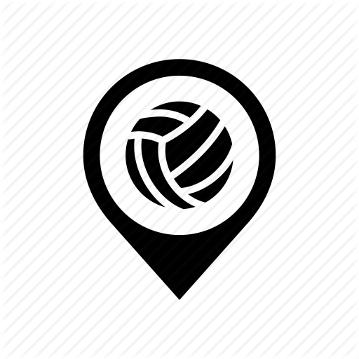 Court, Map Marker, Navigation, Olympic, Stadium, Volleyball Court Icon