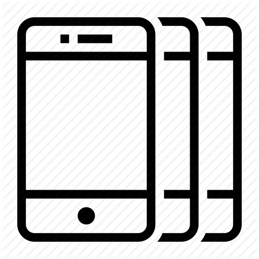 Cellphone, Many, Mobile, Phone, Smartphone, Three Icon