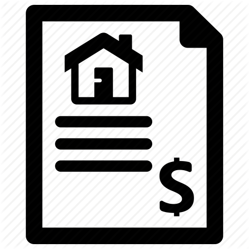 Home Insurance, Insurance Policy, Mortgage Loan, Rent Contract Icon