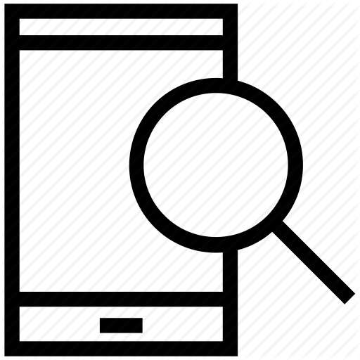 Cell Phone, Mobile, Mobile And Magnifying, Searching Data