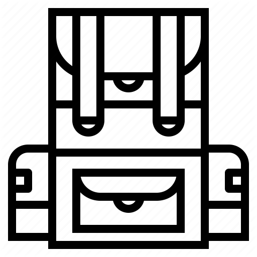 Backpack, Bag, Motorbike, Travel Icon