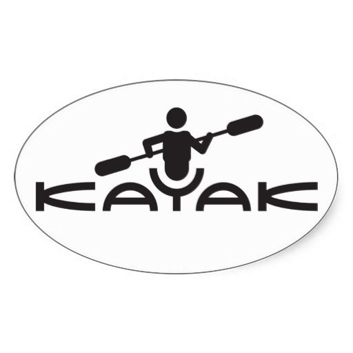 Kayak Logo Sticker Logo Typo Icon Design Kayak