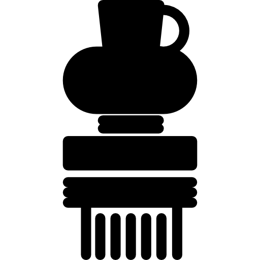 Museum Jar On A Pillar Icons Free Download