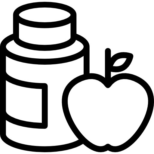 Gymnast Apple Diet With Natural Supplements Icons Free Download