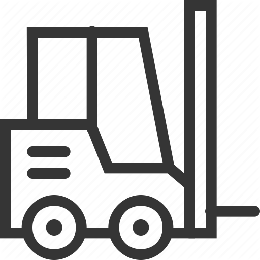 Fork, Forklift, Lift, Shipping, Transport, Truck, Vehicle Icon