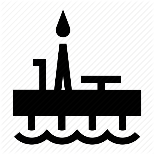 Crude, Exploration, Offshore, Oil, Petrol, Platform, Rig Icon