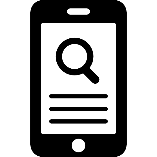 Magnifier On Phone Screen Icons Free Download