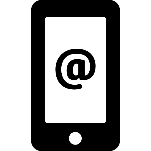 Arroba Symbol On Phone Screen Icons Free Download