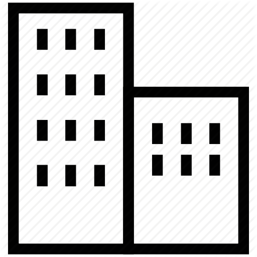 Buildings, Commercial Area, Commercial Building, Office, Plaza Icon