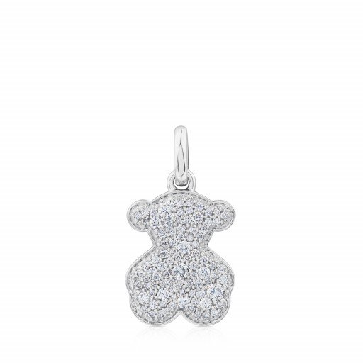 White Gold Icon Gems Pendant With Diamonds