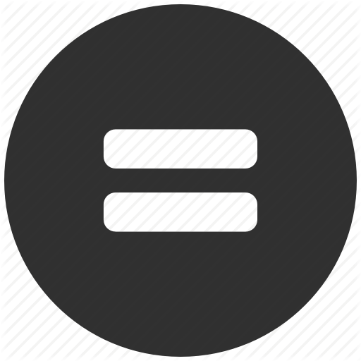 Hamburger, Lines, Menu, Round Icon