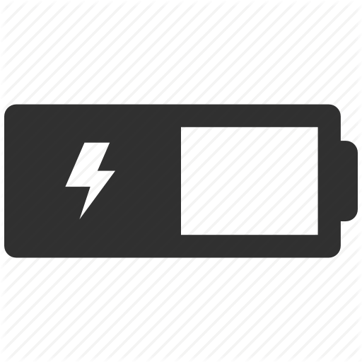 Battery, Charging, Vertical Icon