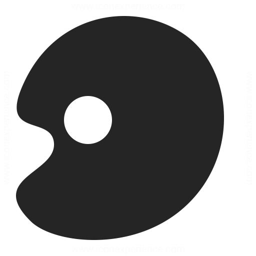 Painters Palette Empty Icon Iconexperience