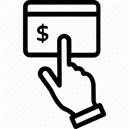 Hand Pressing Credit Card, Online Banking, Online Payment, Online