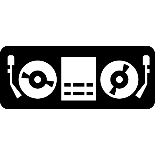 Disc Jockey Control Booth Icons Free Download