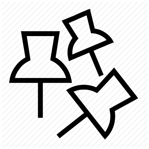 Attacment, Nail, Paper, Piercing, Stationery Icon