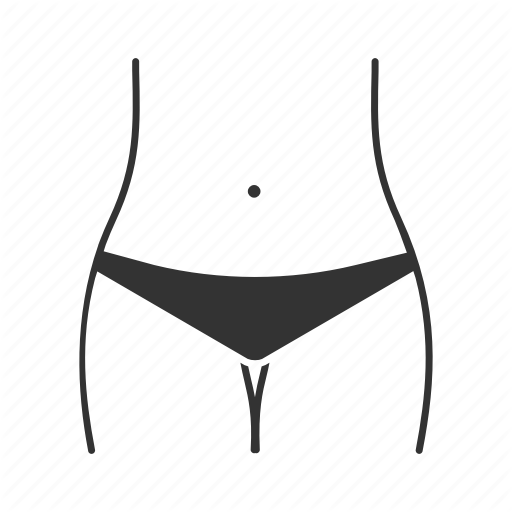 Abdomen, Bikini Zone, Body, Female, Hips, Piercing, Underwear Icon