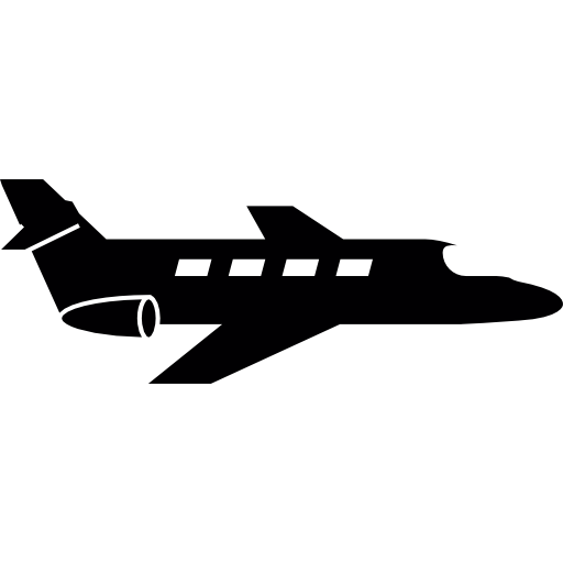 Commercial Plane On Flight Icons Free Download