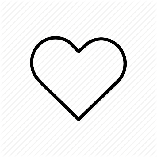 Beautiful, Heart, Love, Outline, Romantic, Valentine Icon