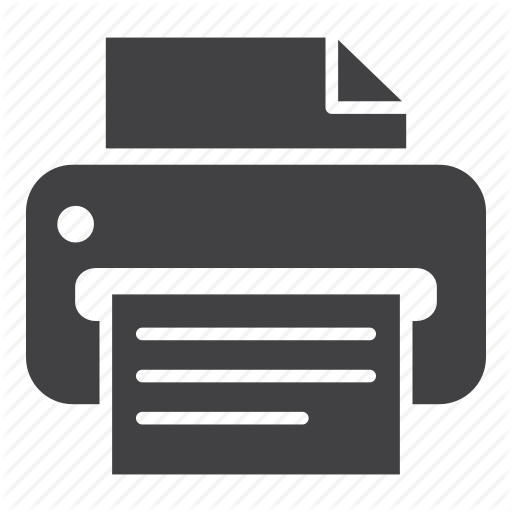 Printer Icon Schematic Diagram