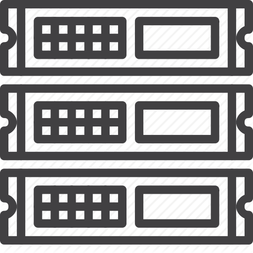 Computer, Rack, Server, Units Icon