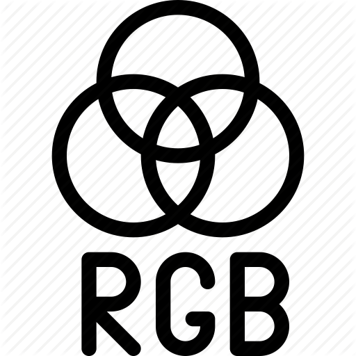 Color Model, Colors, Design, Graphic, Line Icon, Red Blue Green