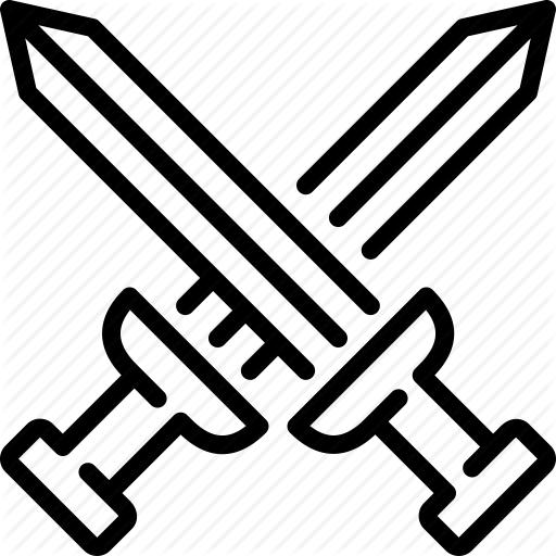 Attack, Kingdom, Medieval, Protection, Royalty, Swords, Weapon Icon