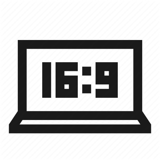 Computer, Dimension, Laptop, Notebook, Ratio, Resolution, Screen Icon