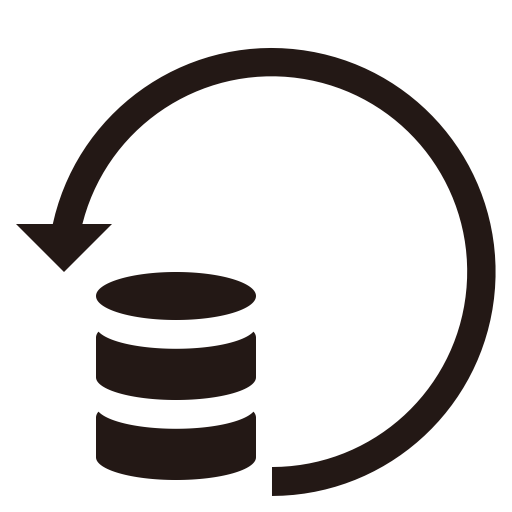 Restore Database, Linear, Flat Icon With Png And Vector Format