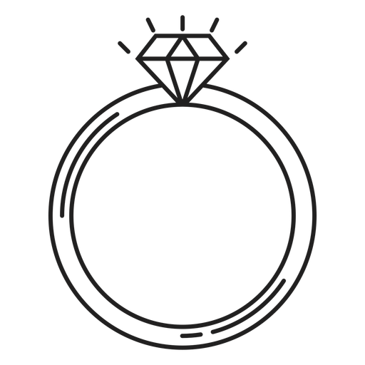 Simple Diamond Ring Icon