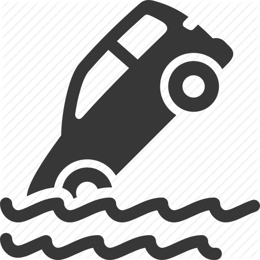 Auto Insurance, Car Insurance, Flood, Vehicle Icon