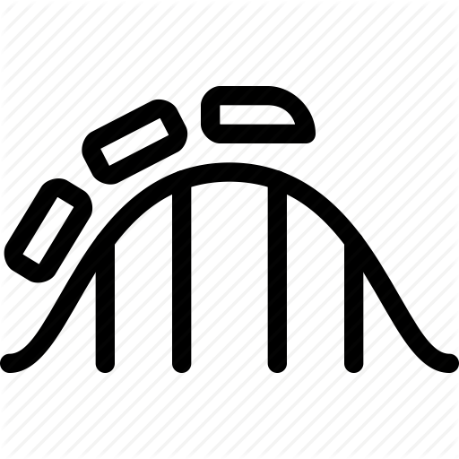 Amusement, Park, Rollercoaster Icon