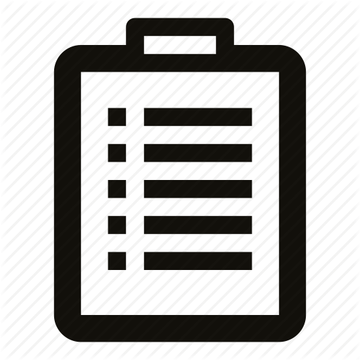 Clipboard, Document, File, List, Rules, Tasks, Text Icon