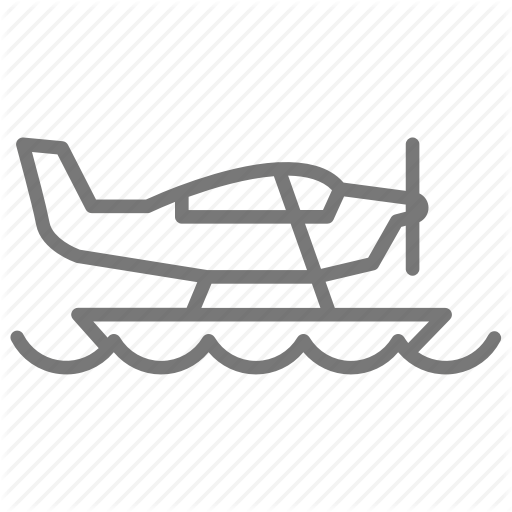 Airplane, Float, Land, Ocean, Plane, Seaplane, Water Icon