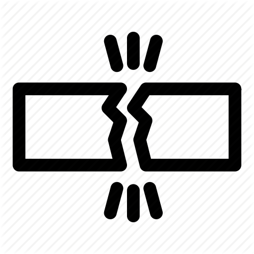 Break, Breakable, Crack, Crash, Destroy, Fracture, Rupture Icon