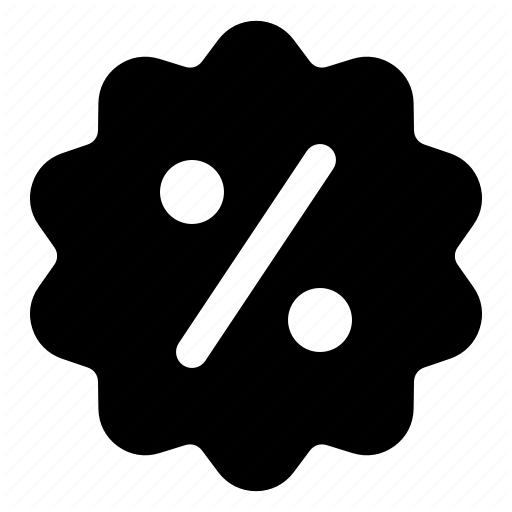 Black, Discount, Friday, Percent, Percentage, Sale Icon